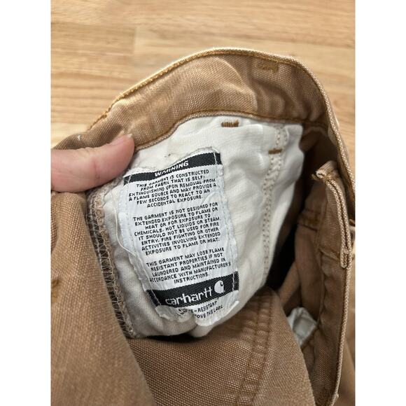 Carhartt Hrc2 FR Cargo Pants Brown Men's Size 34/32 Loose Fit Fire resistant - Picture 9 of 14